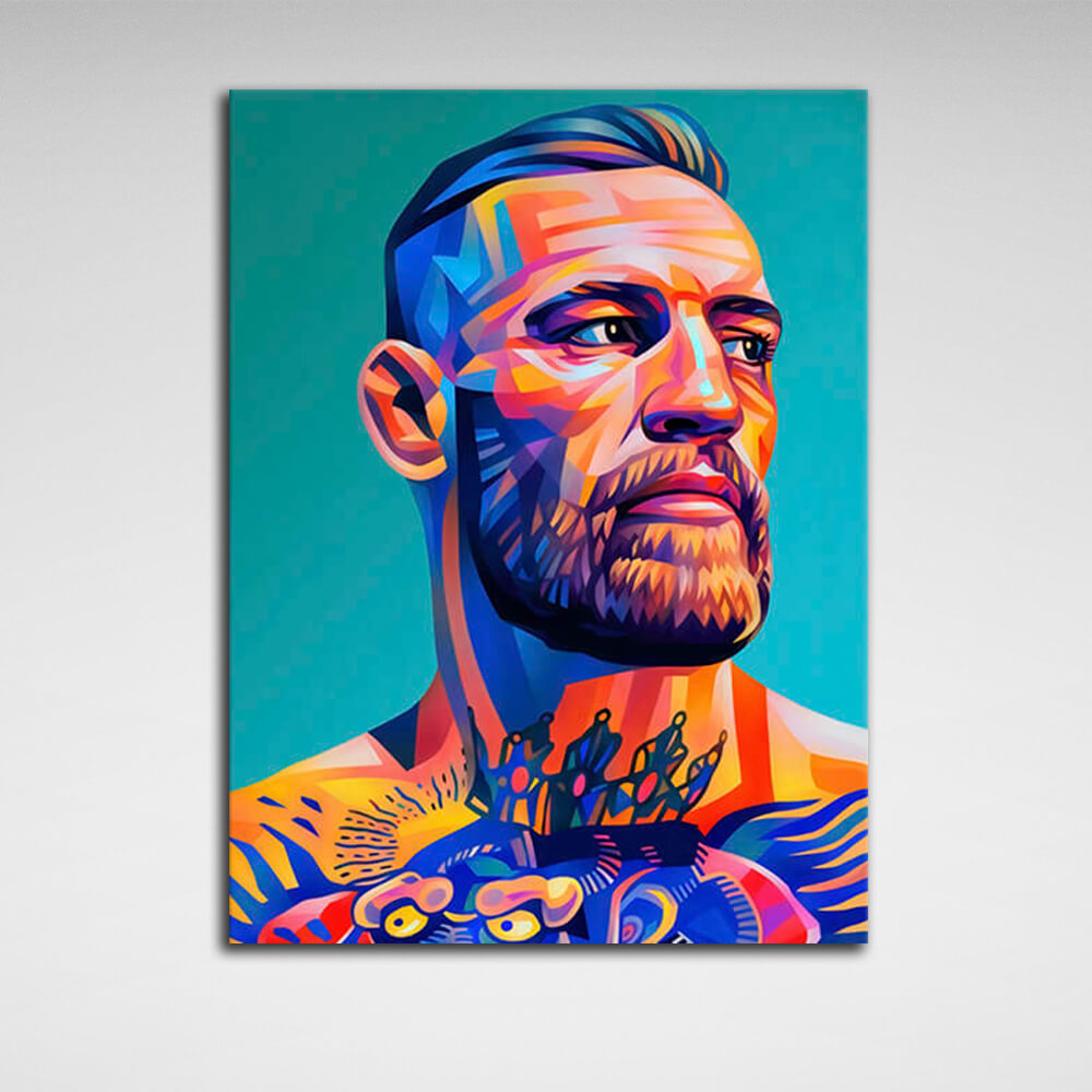 Conor McGregor popart Canvas Wall Art Print