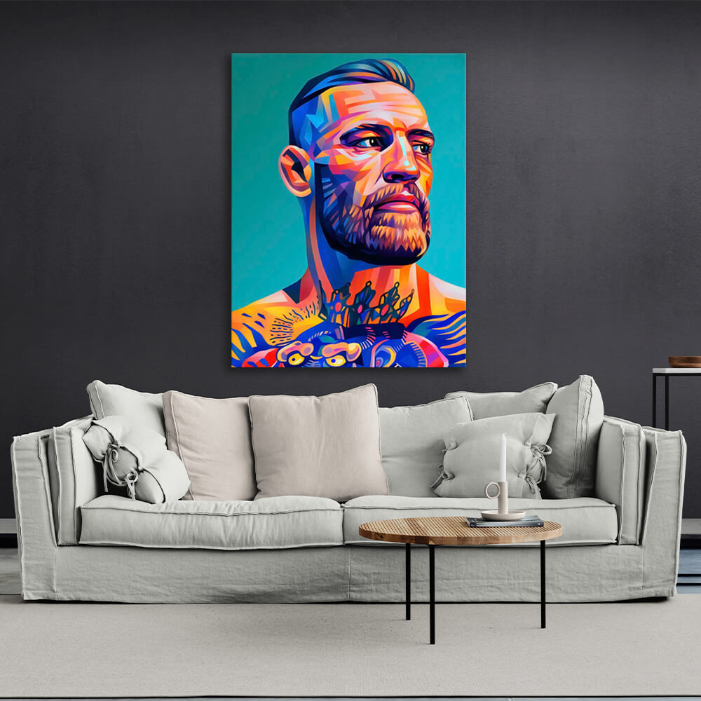 Conor McGregor popart Canvas Wall Art Print