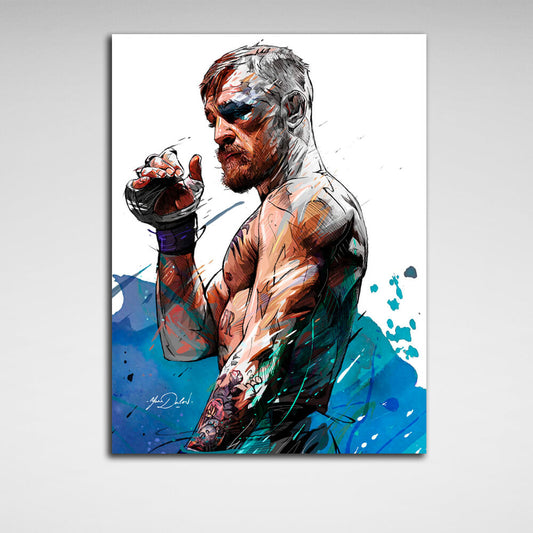 MMA Conor McGregor Canvas Wall Art Print