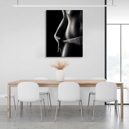 The girl's figure Canvas Wall Art Print