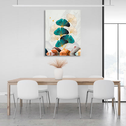 Abstraction plants Abstraction Canvas Wall Art Print