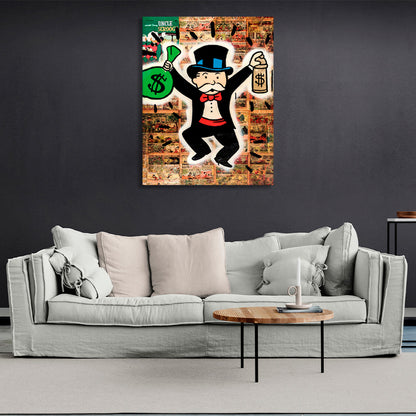 Alec Monopoly Canvas Wall Art Print