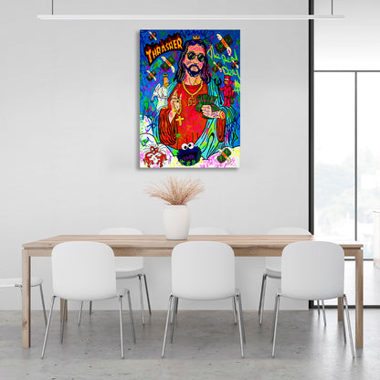 Graffiti-style man Canvas Wall Art Print