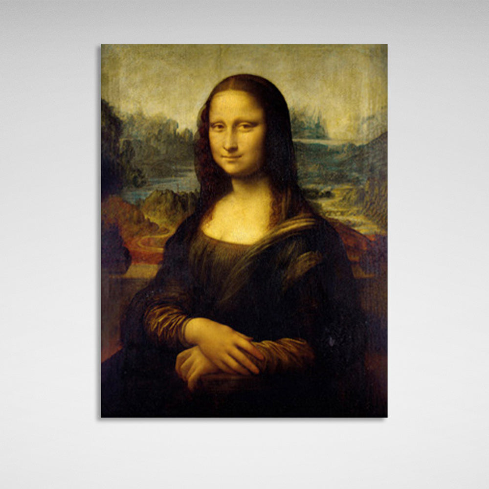 Mona Lisa Leonardo Da Vinci Reproduction Canvas Wall Art Print