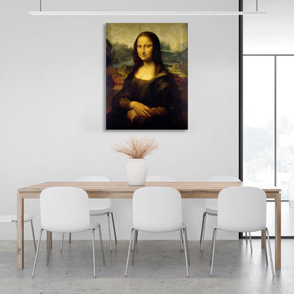 Mona Lisa Leonardo Da Vinci Reproduction Canvas Wall Art Print