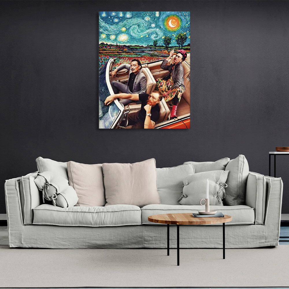 Contemporary art by famous artists Canvas Wall Art Print