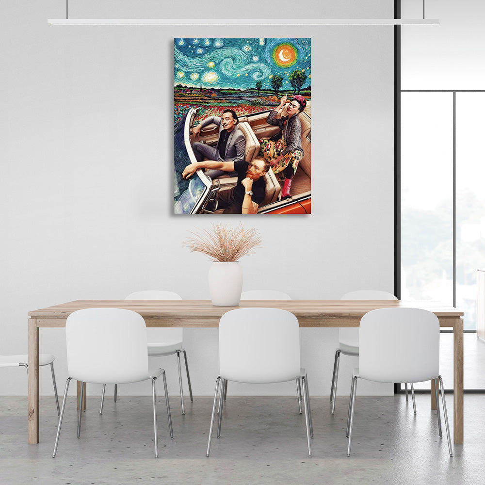 Contemporary art by famous artists Canvas Wall Art Print