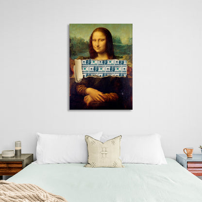 Mona Lisa Money Lisa Inspirational Canvas Wall Art Print