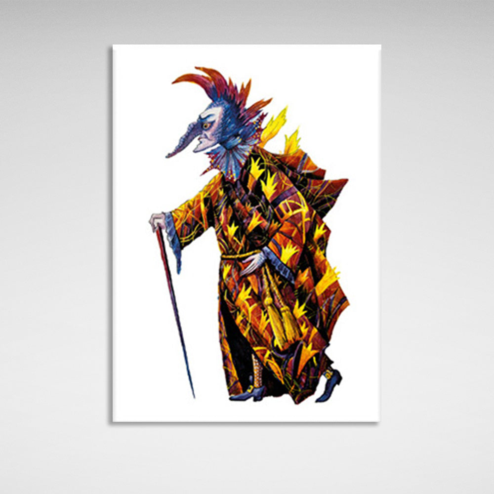 Wandering creature Canvas Wall Art Print