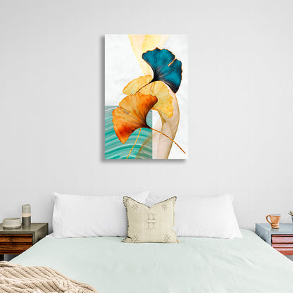 Abstract leaves Abstraction Canvas Wall Art Print