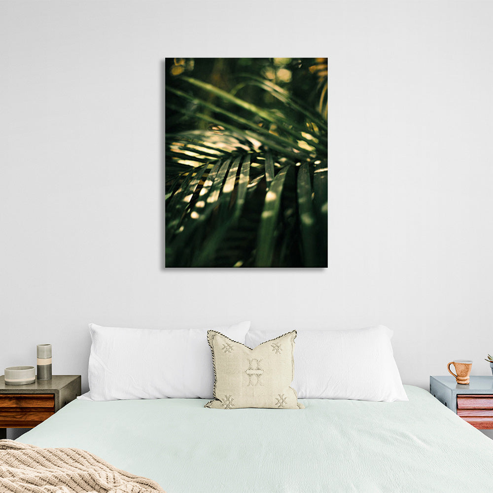 Green vegetation in the vicinity Canvas Wall Art Print