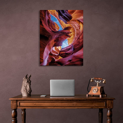 Rainbow rocks Abstraction Canvas Wall Art Print