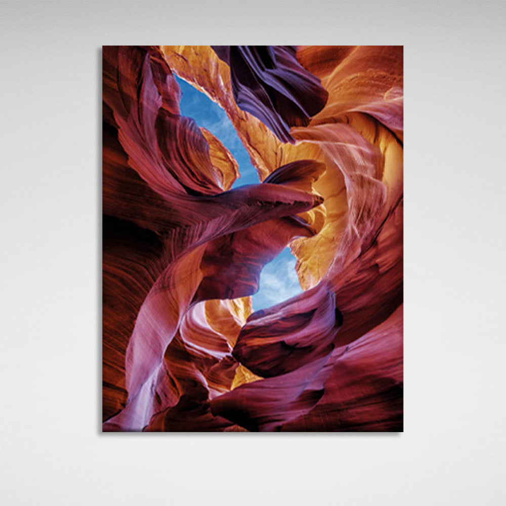 Rainbow rocks Abstraction Canvas Wall Art Print