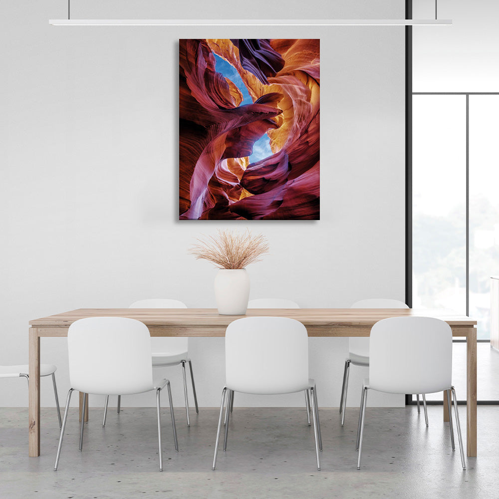 Rainbow rocks Abstraction Canvas Wall Art Print