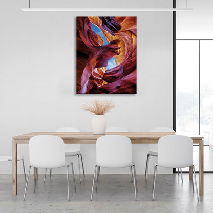 Rainbow rocks Abstraction Canvas Wall Art Print