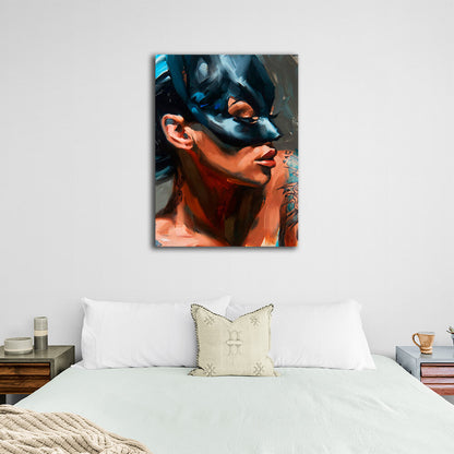 Mysterious girl Canvas Wall Art Print