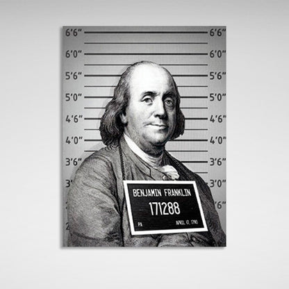 Franklin's a prisoner Inspirational Canvas Wall Art Print