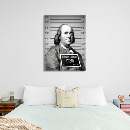 Franklin's a prisoner Inspirational Canvas Wall Art Print