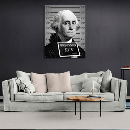 Washington a prisoner Inspirational Canvas Wall Art Print