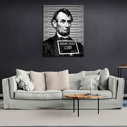 Lincoln a prisoner Inspirational Canvas Wall Art Print