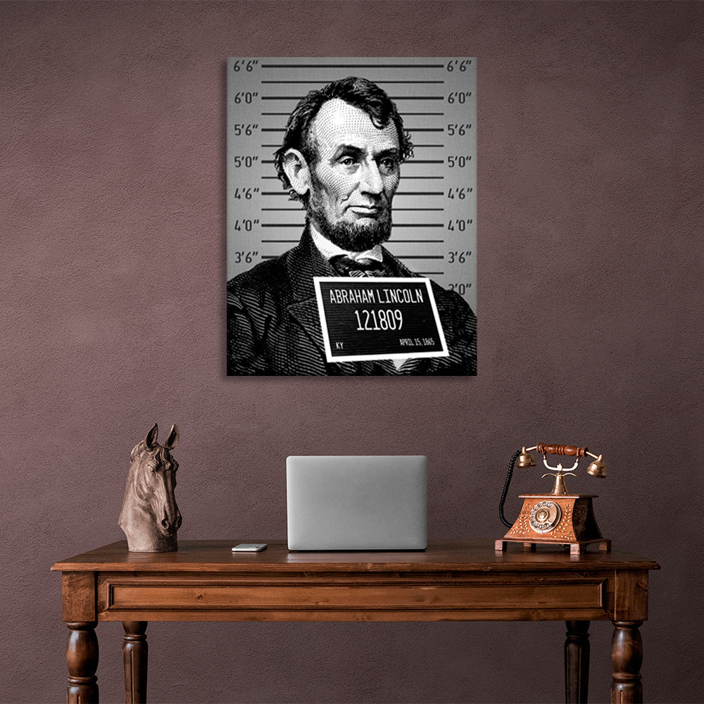 Lincoln a prisoner Inspirational Canvas Wall Art Print