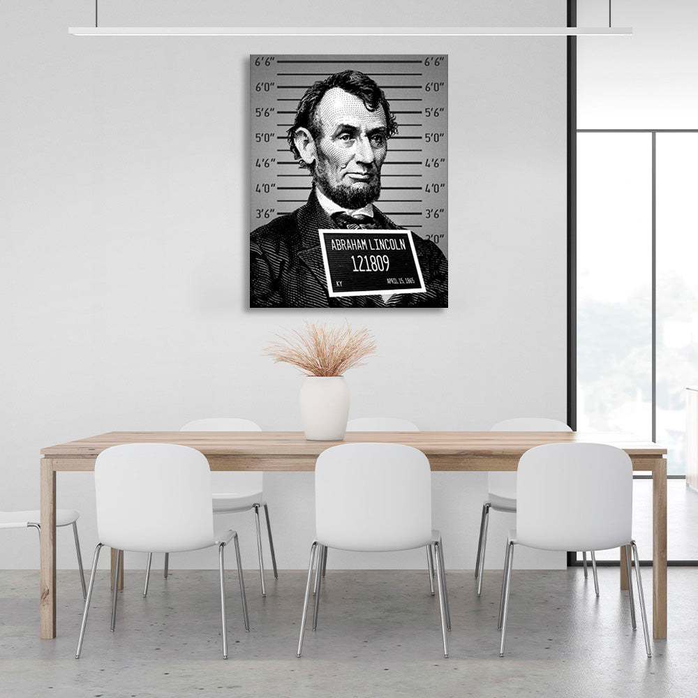 Lincoln a prisoner Inspirational Canvas Wall Art Print