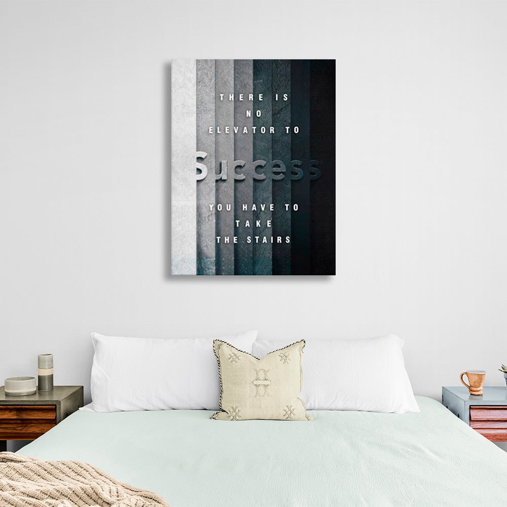 Motivational with inscriptions Motivational Canvas Wall Art Print