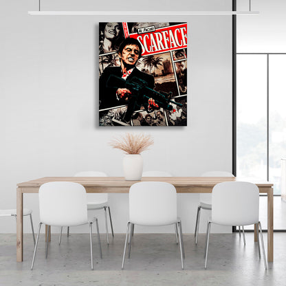 Scarface Canvas Wall Art Print