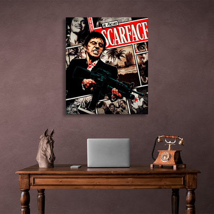 Scarface Canvas Wall Art Print