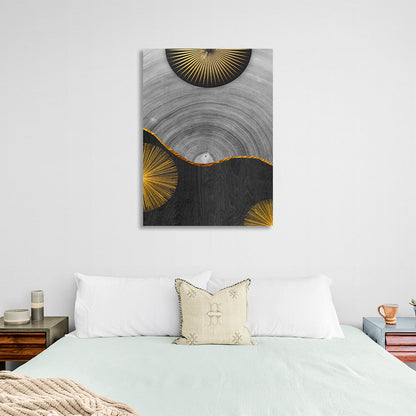 Wooden Abstraction Canvas Wall Art Print