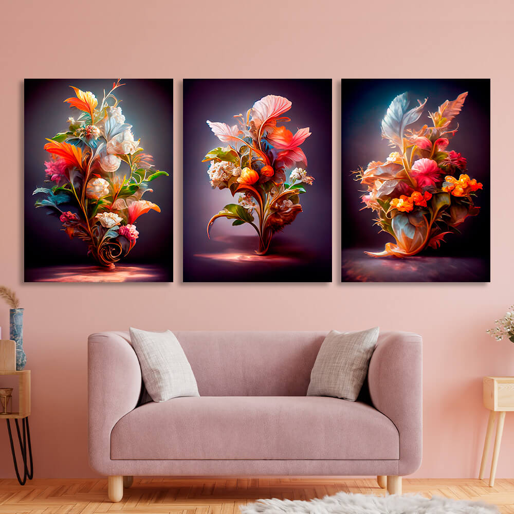 Modular bright colorsMulti Panel Canvas Wall Art Print