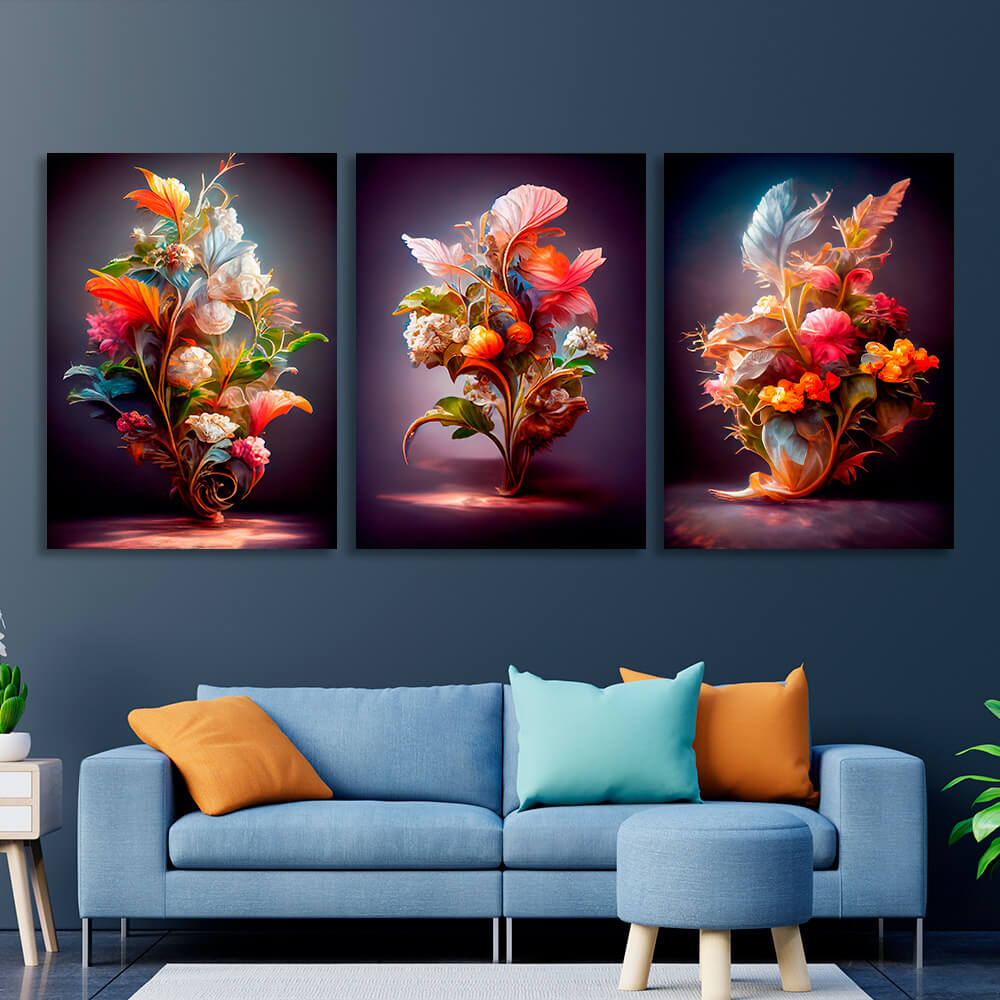 Modular bright colorsMulti Panel Canvas Wall Art Print