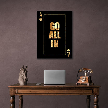 To motivate All in Motivational Canvas Wall Art Print