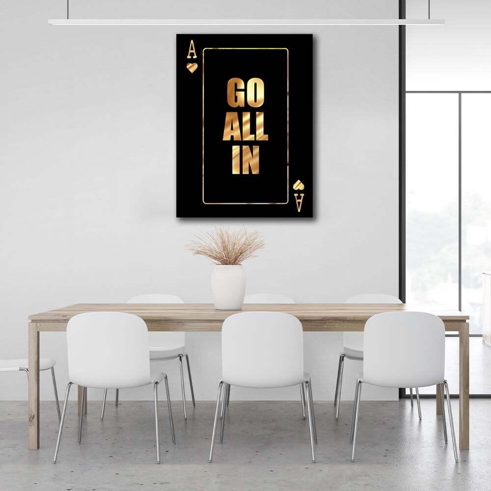 To motivate All in Motivational Canvas Wall Art Print