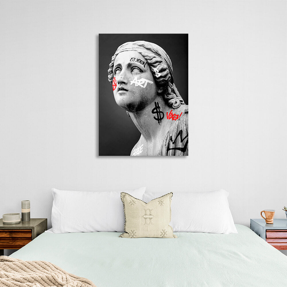 Greek sculpture statue of a woman Canvas Wall Art Print