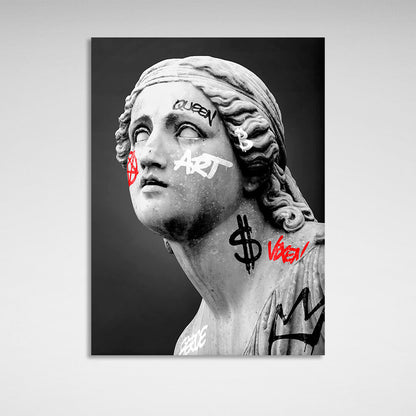 Greek sculpture statue of a woman Canvas Wall Art Print