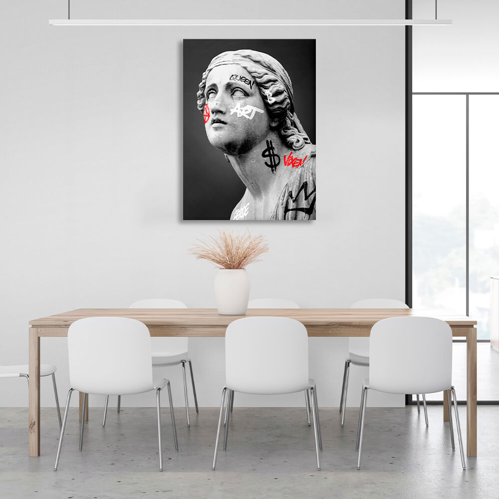 Greek sculpture statue of a woman Canvas Wall Art Print