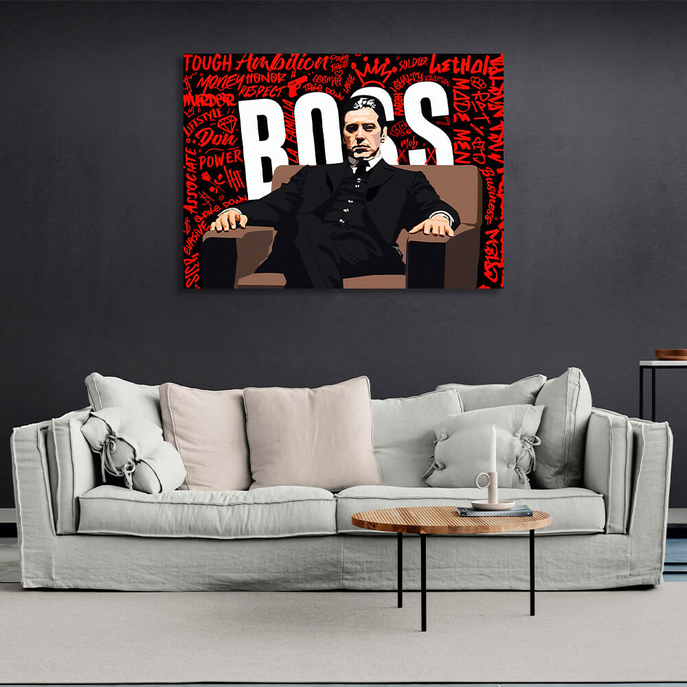 Tony Montana's boss  Motivational Canvas Wall Art Print