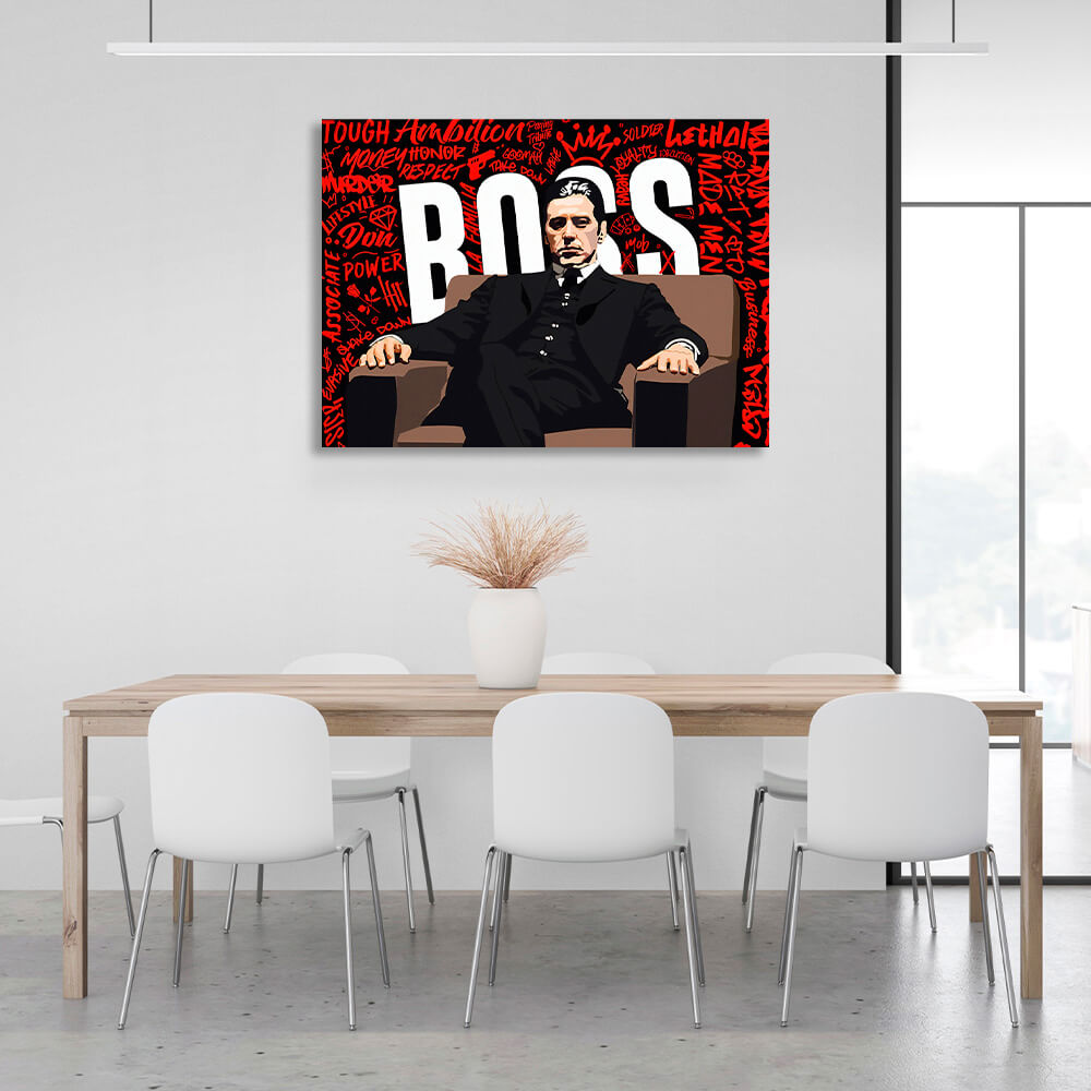 Tony Montana's boss  Motivational Canvas Wall Art Print