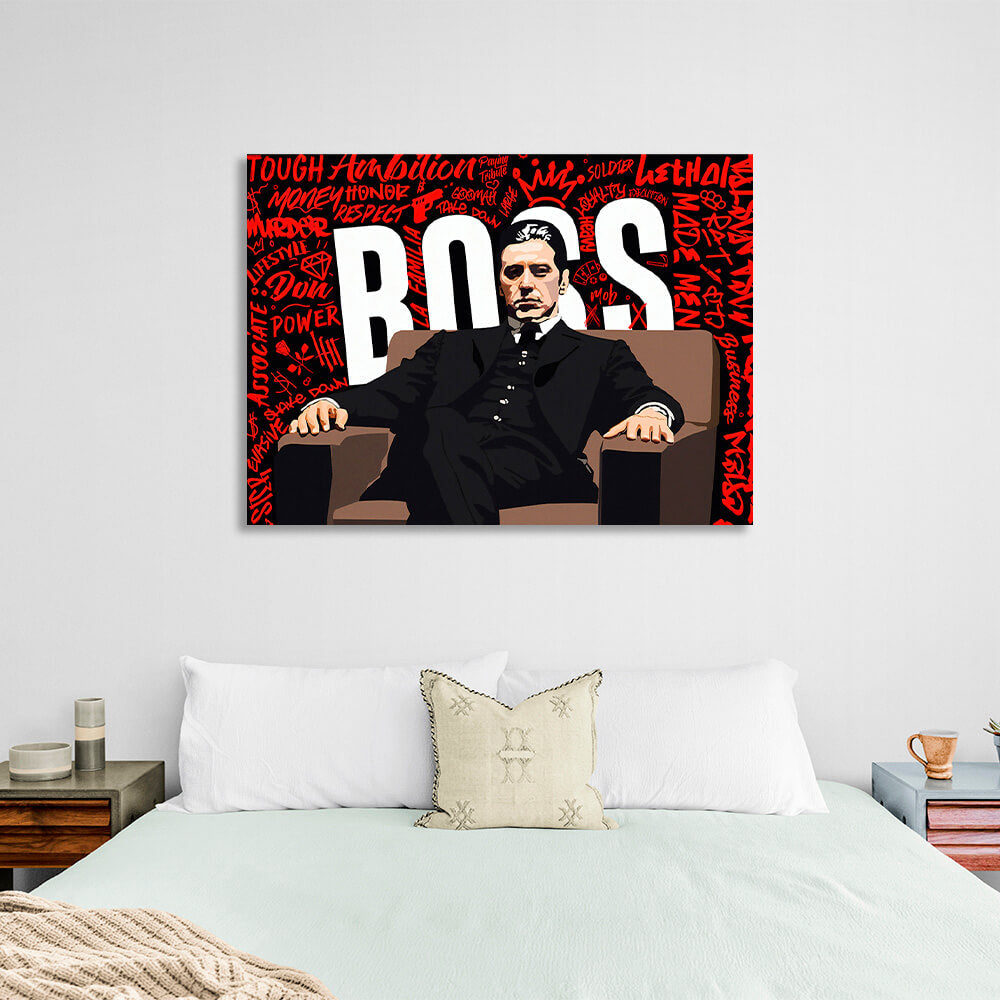 Tony Montana's boss  Motivational Canvas Wall Art Print