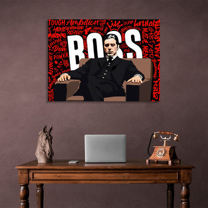 Tony Montana's boss  Motivational Canvas Wall Art Print