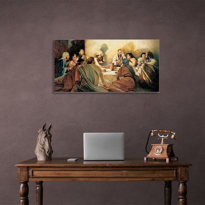 Jesus Last Supper Reproduction Canvas Wall Art Print