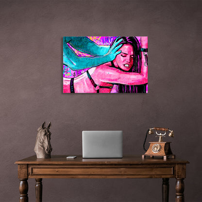 Man and woman Canvas Wall Art Print For Bedroom