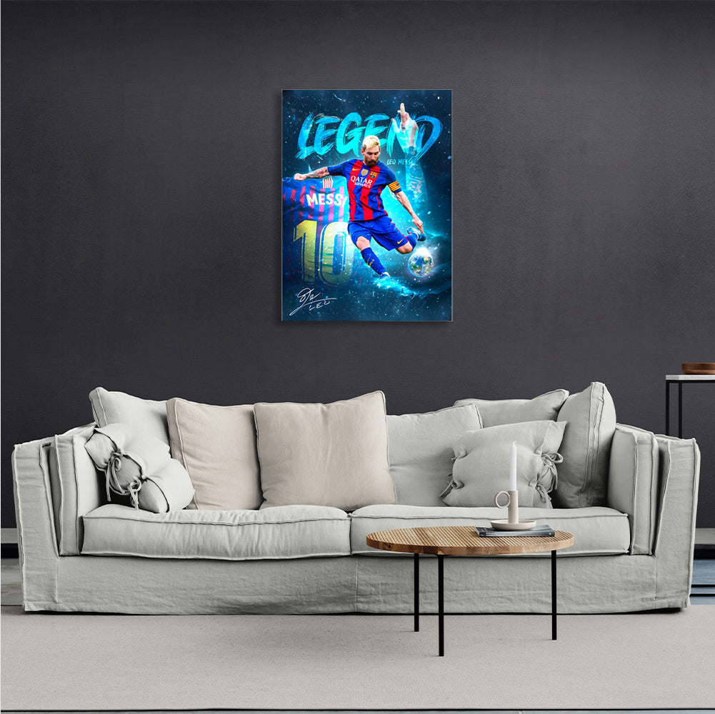 Lionel Messi Barcelona Legend Canvas Wall Art Print