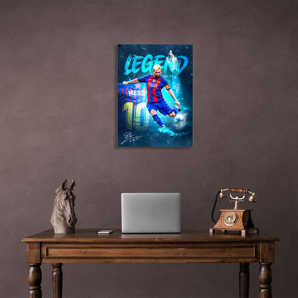 Lionel Messi Barcelona Legend Canvas Wall Art Print