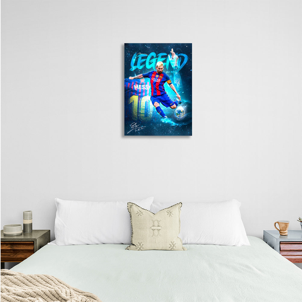 Lionel Messi Barcelona Legend Canvas Wall Art Print