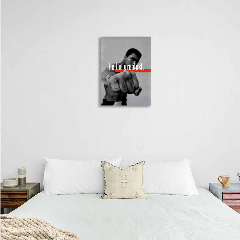 Boxer Muhammad Ali be the best Motivational Canvas Wall Art Print