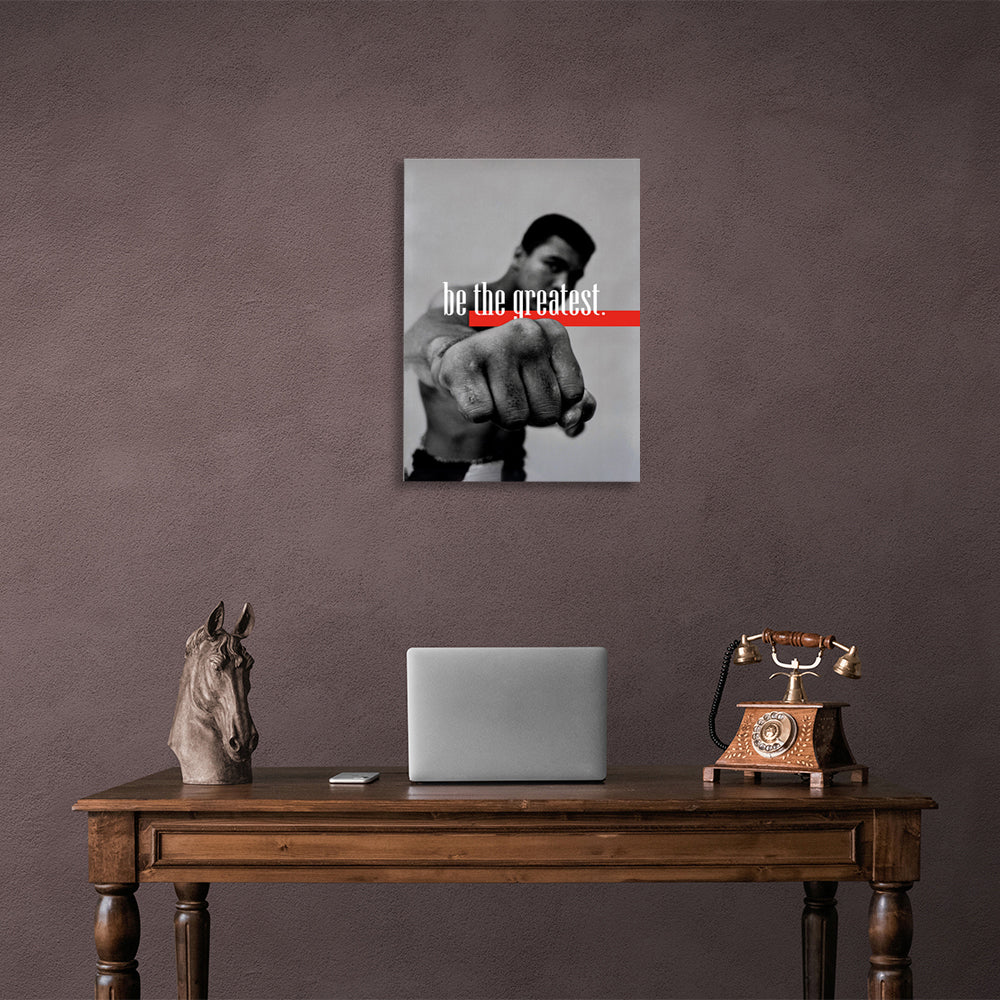 Boxer Muhammad Ali be the best Motivational Canvas Wall Art Print