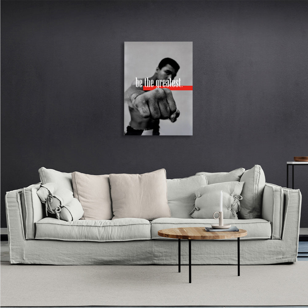 Boxer Muhammad Ali be the best Motivational Canvas Wall Art Print