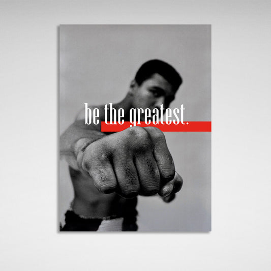 Boxer Muhammad Ali be the best Motivational Canvas Wall Art Print